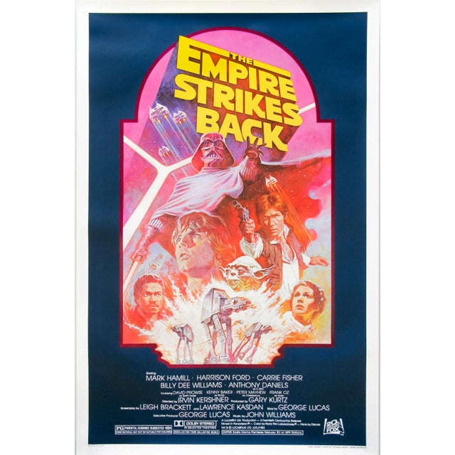 Modern 1980s The Empire Strikes Back 1982 Vintage Poster For Sale - Image 3 of 3