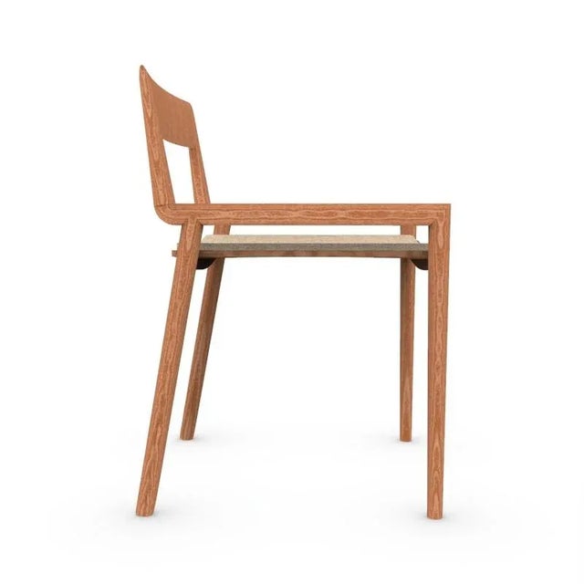 Collector Nihon Dining Chair in Famiglia 07 Fabric and Smoked Oak by Francesco Zonca Studio, in New conditions. Designed...