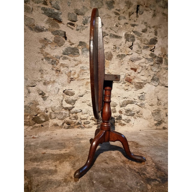 Georgian Oak Tilt-Top Tripod Table, England, 1800 For Sale - Image 15 of 16