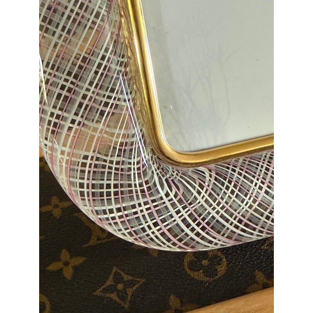 Filigree Pink Murano Glass Frame, 2000 For Sale - Image 8 of 14