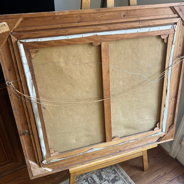 1950s Oil on Canvas Framed Signed Still Life For Sale - Image 9 of 9