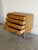 Mid-Century Modern Vintage Small Oak Dresser With 4 Drawers Sunburst Knobs and Tapered Legs Denmark 1960s For Sale - Image 3 of 12