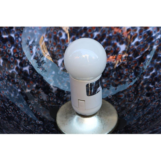 Gae Aulenti Pair of Italian Art Glass Table Lamps by Gae Aulenti, Italy 1960s For Sale - Image 4 of 5