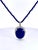 Gemstone Lapis Pendant With Lapis Bead Chain For Sale - Image 7 of 7