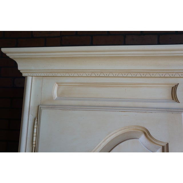 2000 - 2009 Ethan Allen Country French Painted Armoire For Sale - Image 5 of 12