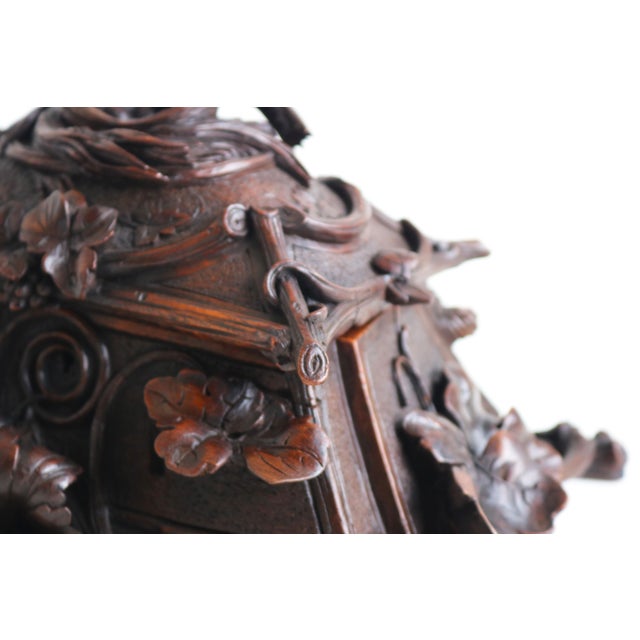 19th Century 19th Century Swiss Black Forest Jewelry Box in Openly Carved Walnut, 1880 For Sale - Image 5 of 15