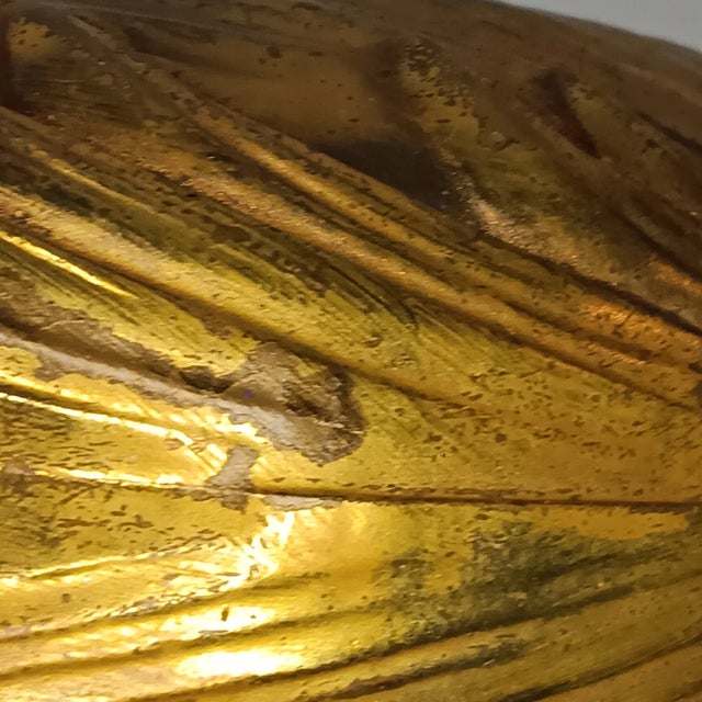 Plastic Vintage Gold Peacock Pheasant Statute Figurine Hollywood Regency Mid-Century Modern 13" X 7" For Sale - Image 7 of 14