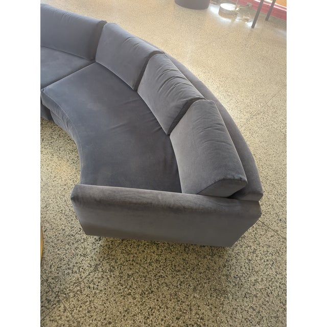 Textile Restoration Hardware Round Sectional Sofas- Set of 2 For Sale - Image 7 of 8