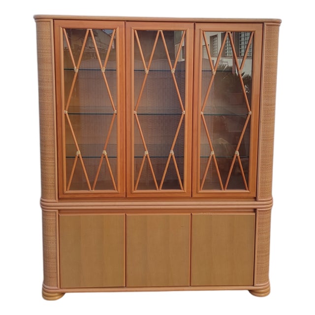 Bamboo Sideboard by Roberti Rattan, 1960s For Sale