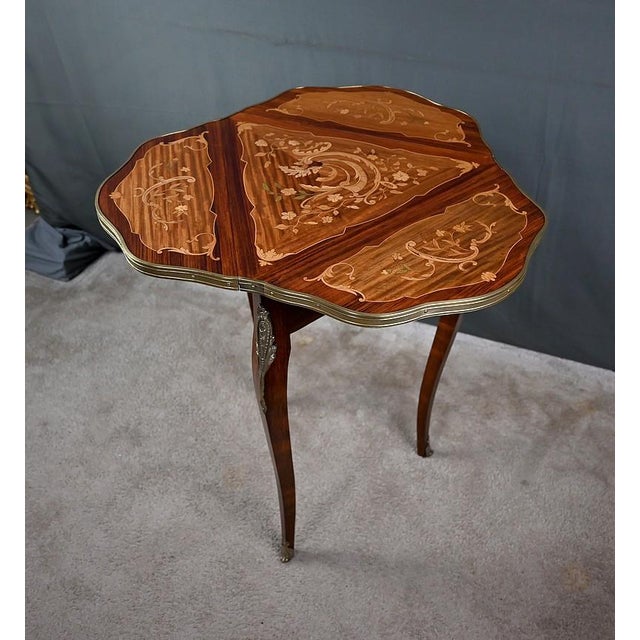Small Late 19th Century Napoleon III Mahogany Drop-Leaf Table For Sale - Image 6 of 18