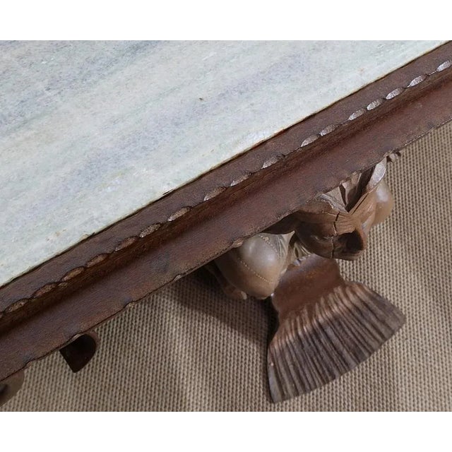 Wrought Iron & Marble Coffee Table by J.M Rothschild, 1950 For Sale - Image 9 of 18