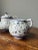 French Vintage Lis Ceramica Brasil Handpainted Floral Design Tea Set- 3 Pieces For Sale - Image 3 of 12