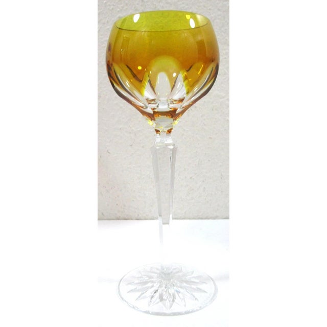 1990s Fabergé Lausanne Crystal Wine Glasses in Presentation Case - Set of Six For Sale - Image 9 of 18