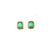 Natural Emerald Diamond Stud Earrings 14k Y Gold 1.85 TCW Certified For Sale - Image 9 of 14