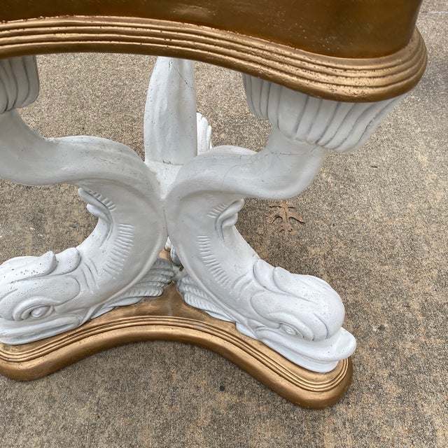 1970s Hollywood Regency Dolphin Dining Table Base Chairish