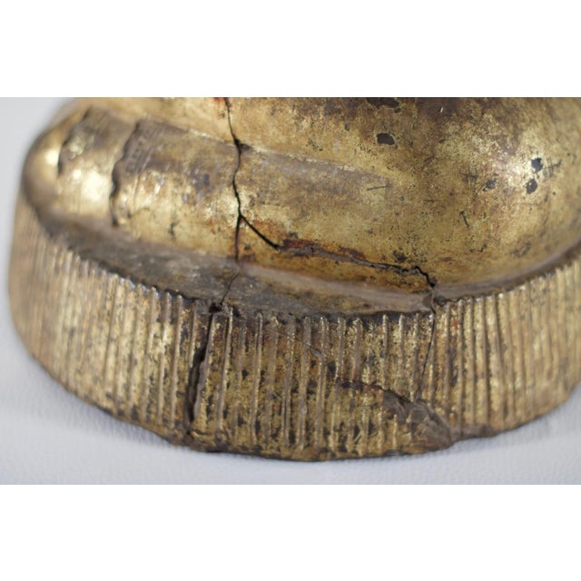 Gold Burmese Artist, Worshipper, 18th Century, Papier Mache For Sale - Image 8 of 13