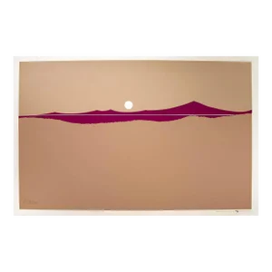 Richard Kozlow Thin Landscape Signed Modernist Serigraph Ap Unframed 1980s