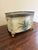 1980s Vintage Painted Tole Cachepot With Tulip Motif and Pierced Gallery Rim For Sale - Image 5 of 9