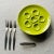 Mid-Century Modern 1950s French Chartreuse Porcelain Escargot Plates With Silverplate Forks & Tongs - 7 Piece For Sale - Image 3 of 8