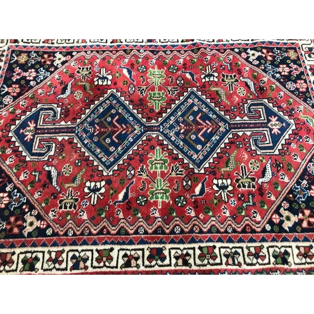 Textile Vintage Wool Yalameh Rug, 1980s For Sale - Image 7 of 11