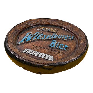 Vintage Beer Gadget in Plaster from Wieselburger For Sale