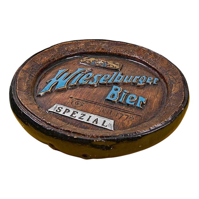 Vintage Beer Gadget in Plaster from Wieselburger For Sale
