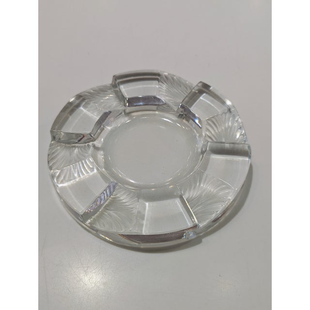 Transparent Lalique Cuba Frosted Art Deco Glass Dish For Sale - Image 8 of 8