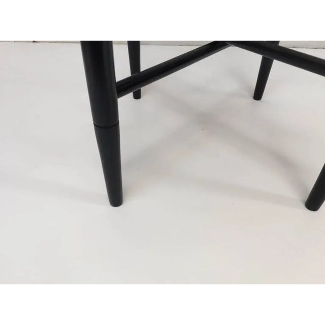 Islamic Vintage Folding Black Wooden Tray Table Stand For Sale - Image 3 of 9