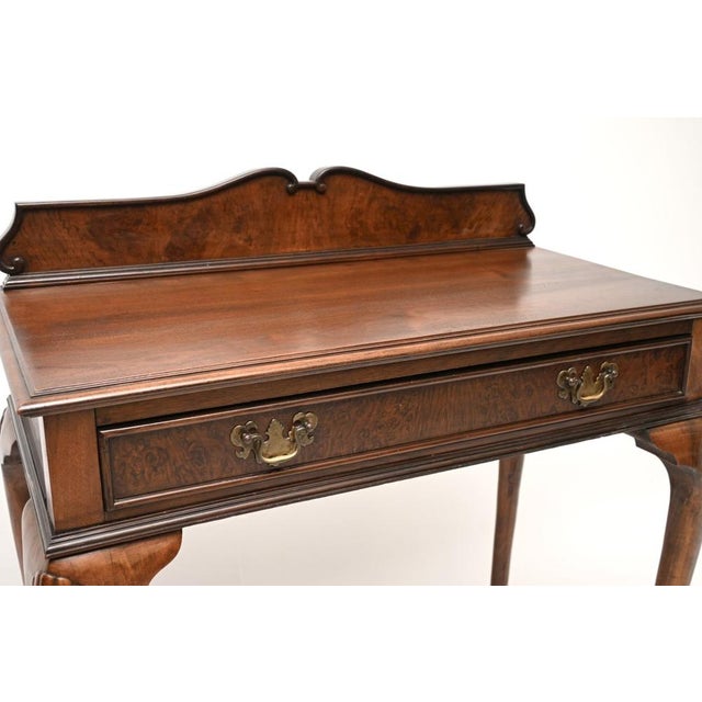 Wood Antique Walnut Console Table, 1930 For Sale - Image 7 of 10