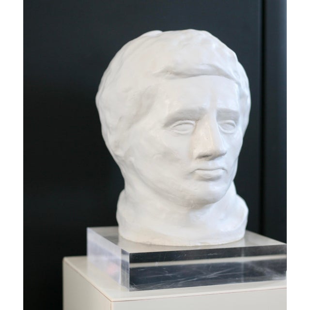 Head Sculpture, 1970s, Plaster For Sale - Image 4 of 18