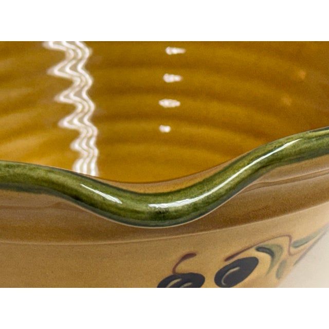 French Nicoise Olive of Coursange for William Sonoma Large Salad Serving Bowl For Sale In San Francisco - Image 6 of 12
