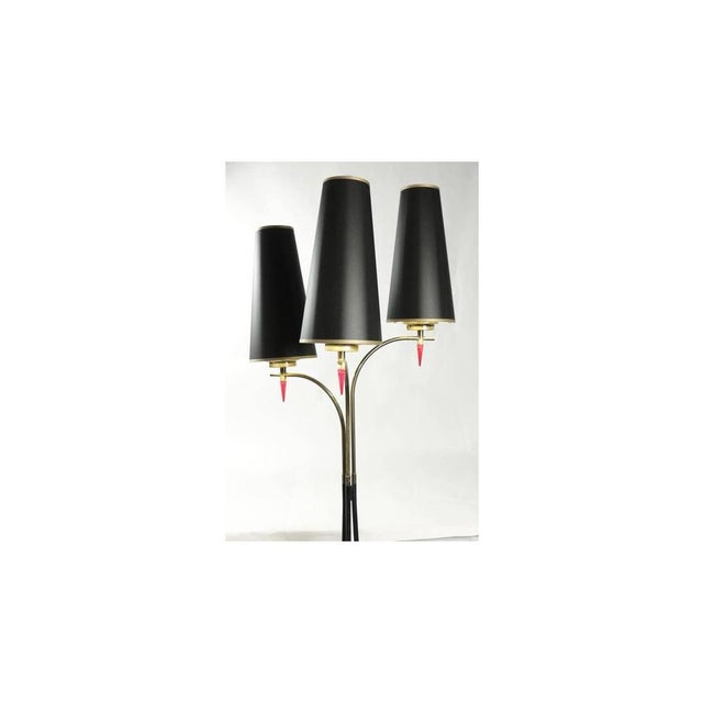 Standing Floor Lamp in Metal and Brass, 1960s For Sale - Image 3 of 9