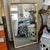 Brushed Brass finish over base metal mirror. Excellent condition. Please note this mirror is a very heavy piece weighs...
