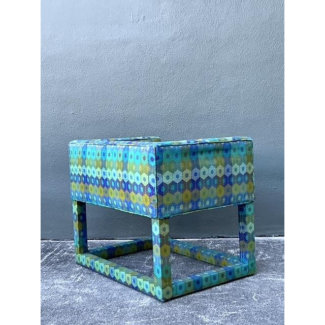 Late 20th Century Vintage Parsons Vanity Bench For Sale - Image 5 of 6