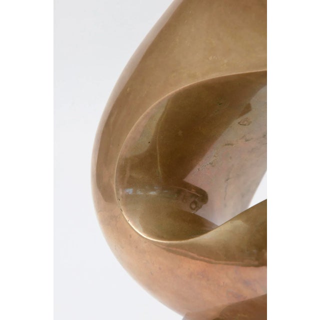 Metal Vintage Antonio Grediaga Kieff Bronze Abstract Sculpture, 1980's For Sale - Image 7 of 10