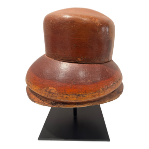 Vintage French Wooden Hat Form