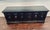 Traditional Vintage Black Oak Wood Sideboard Buffet, 6-Door Raised Panel Freestanding Cabinet For Sale - Image 3 of 8