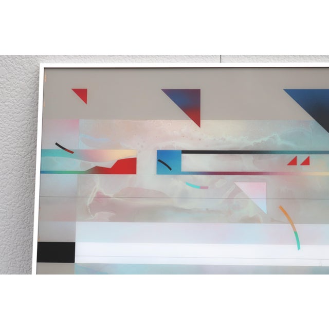 1988 Richard Hammond Flight-3 Abstract Expressionism Artwork Enamel and Resin For Sale - Image 10 of 18