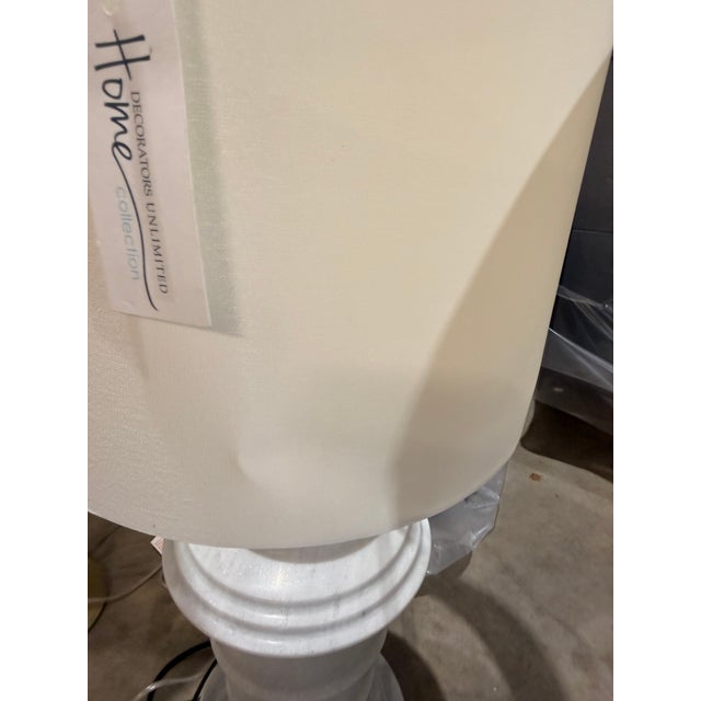 Early 21st Century Noir White Marble Table Lamp For Sale - Image 5 of 7