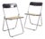 Vintage Italian Folding Chairs in Chrome, 1960s, Set of 2 For Sale