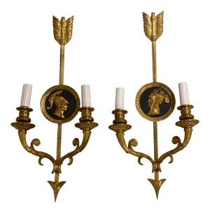Late 19th Century French Empire Sconces - a Pair