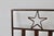 Rustic Western Style Wrought Iron Fireplace Log Holder Open Stars Cutouts Detail Vintage For Sale - Image 9 of 13