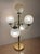 Vintage Five-Globe Brass Sculptural Table Lamp For Sale - Image 9 of 10