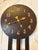 Wood Antique Arts and Crafts Oak Wall Clock with 8-Day Striking Movement and Brass Numerals, 1900 For Sale - Image 7 of 8