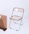 Acrylic Glass Pink and Chrome Plia Chairs by Piretti for Castelli, Italy, 1970s, Set of 4 For Sale - Image 6 of 18