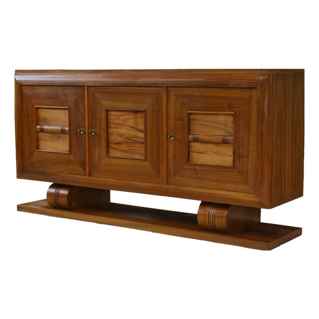 Art Deco Brutalist Sideboard, 1940s For Sale