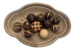 Dough Bowl & South African Gourd-Monkey Balls - Set of 12