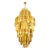Mid-Century Modern Amber Smoke Color Venini Skyscraper Chandelier, 1960s For Sale - Image 3 of 7