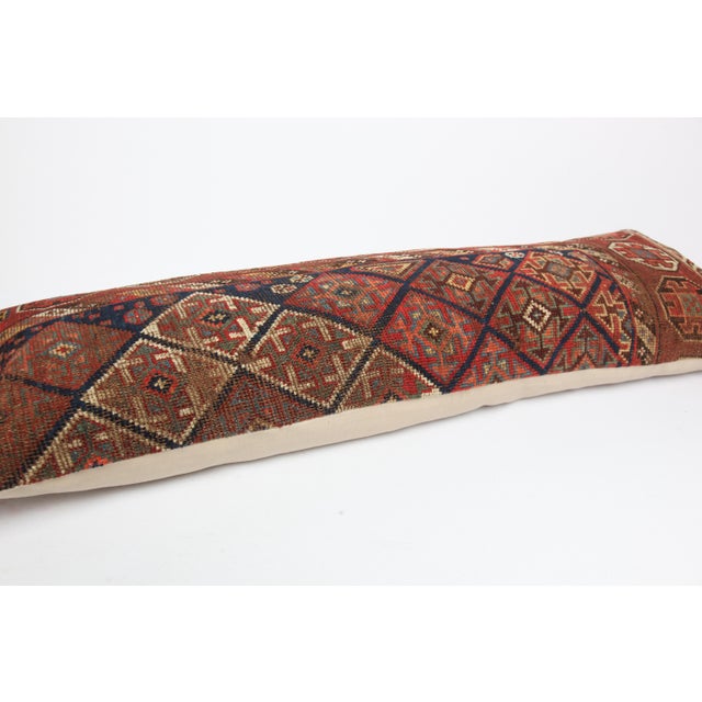Art Deco Antique Ethnic Handmade Decorative Throw Pillow – Sofa & Couch Accent Cushion Case -16'' X 45'' For Sale - Image 3 of 10