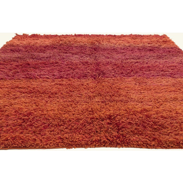 Contemporary Vintage Beni Mrirt Moroccan Rug, 07'02 X 09'06 For Sale - Image 3 of 10